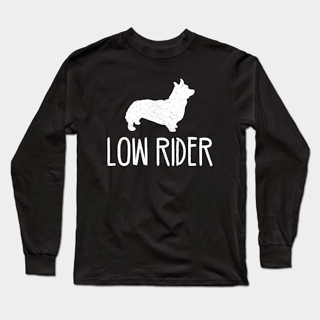 Low Rider Corgi Dog Long Sleeve T-Shirt by mauno31